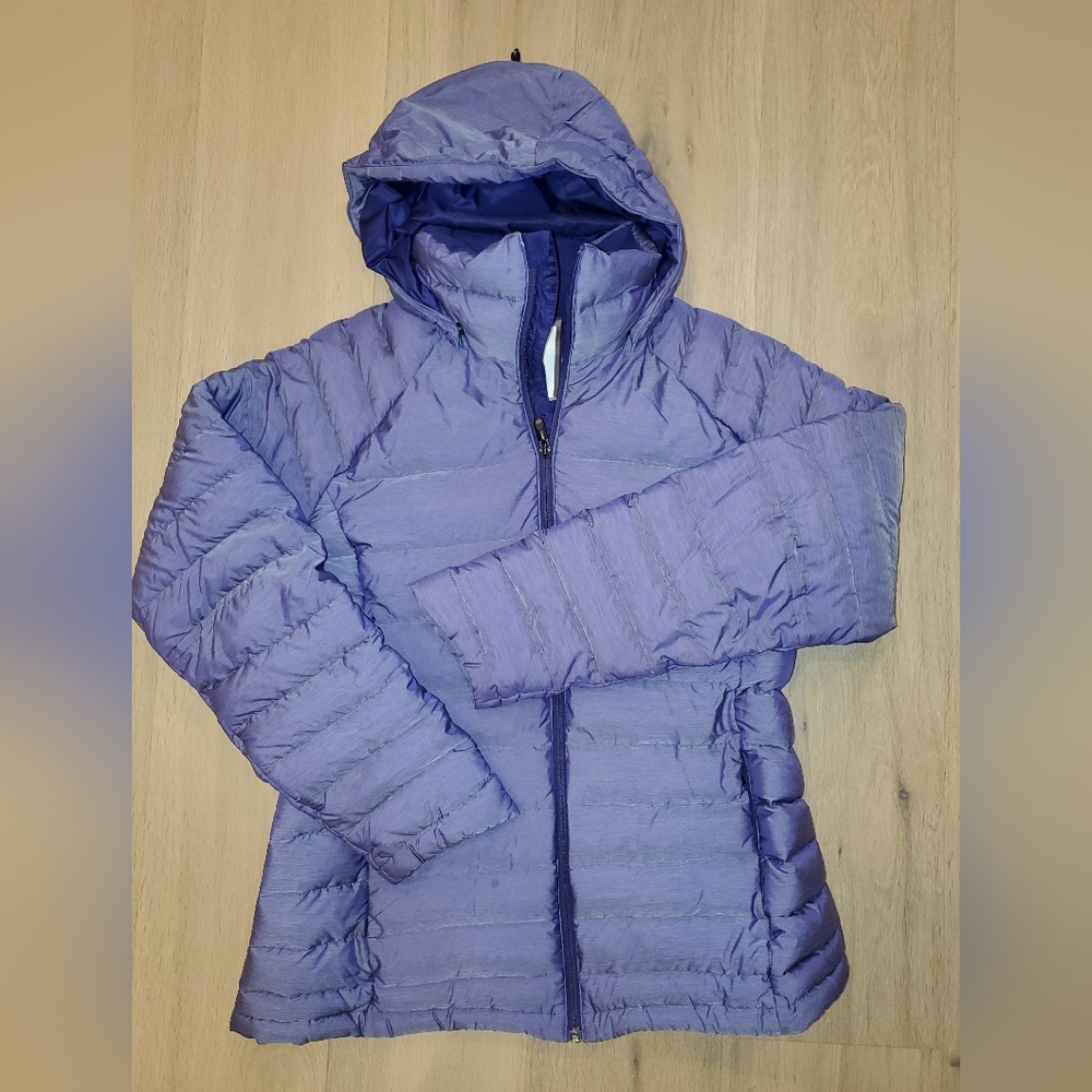 Burton Purple Puffer Jacket High Collar Cropped - Picture 4 of 9